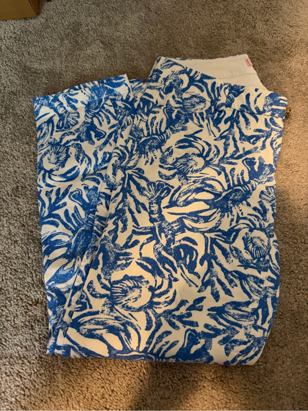 Lilly Pulitzer Blue and White Pants